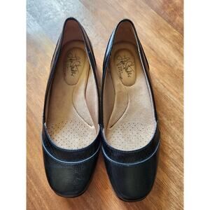 LifeStride Soft System Flats Womens 6M Black Comfort Work Shoes